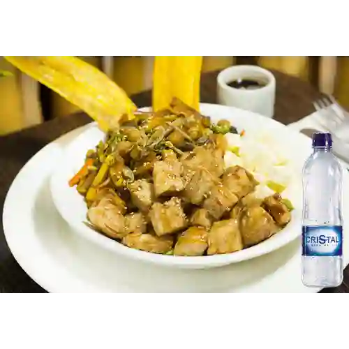 Bowl Pechuga Pollo Estilo Thai +Cristal S/gas 500ml