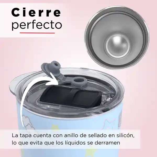 Miniso Termo de Acero Con Pitillo de Polar 530 mL