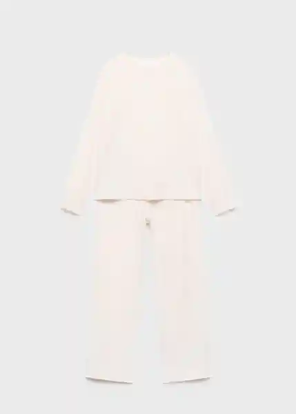 Pijama Combojer Vainilla Talla S Mujer Mango