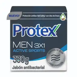 Jabón Antibacterial Protex Men Sport 110 g x 3
