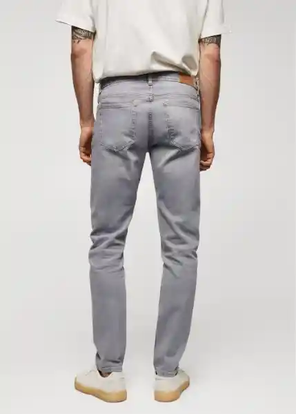 Jean Jan Tejano Gris Claro Talla 54 Hombre Mango