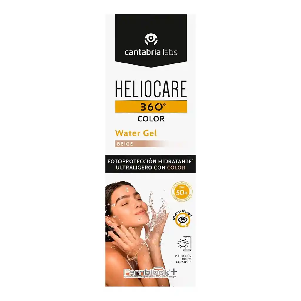 Heliocare Gel Protector Solar 360 Water Tono Beige FPS 50 +