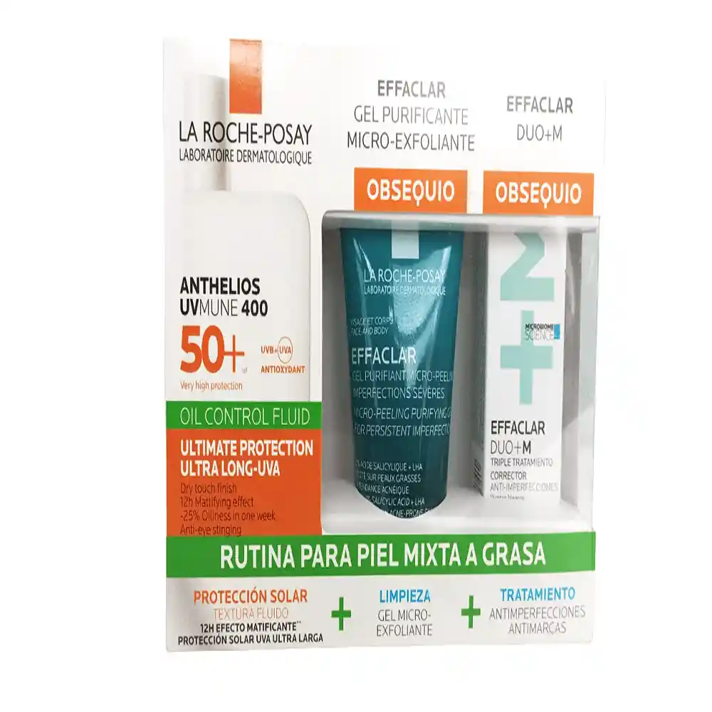 Kit La Roche Posay Protector Solar Anthelios Uvmune Oil Sp50 + Obsequio