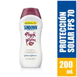 Sundown Protector Solar Playa y Piscina FPS 70