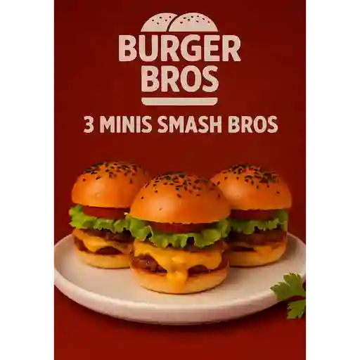 3 Mini smash bros burquer