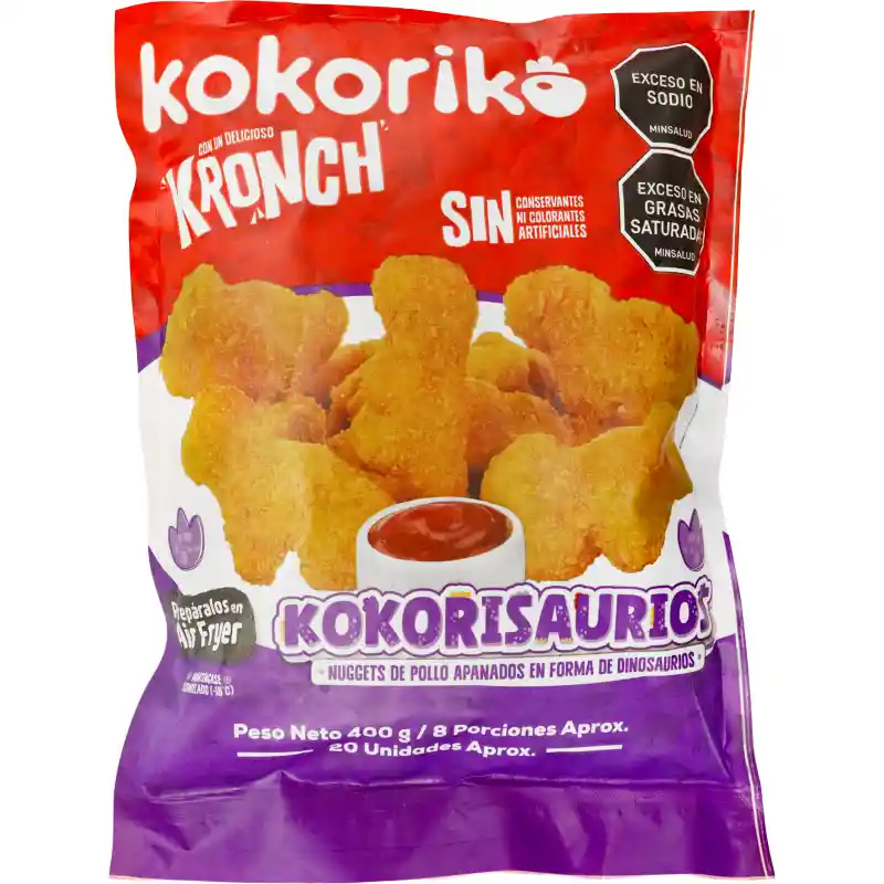 Kokoriko Nuggets de Pollo Apanados Kokorisaurios