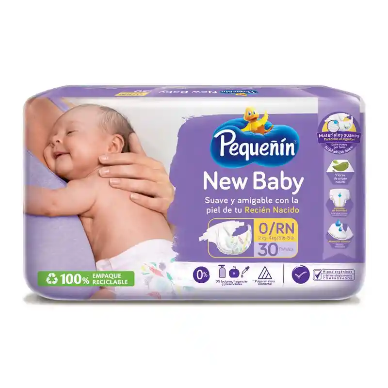 Pequeñin Pañal New Baby Etapa 0 Recién Nacido 