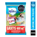 Leche en polvo EL RODEO azucarada x 450g gratis 75g