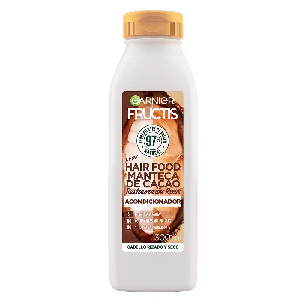 Acondicionador Hair Foof Garnier Cacao Restauración Rizos 300 mL