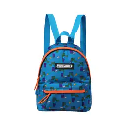 Maleta Escolar Serie Minecraft Azul Miniso