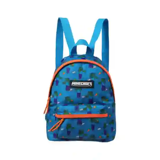 Maleta Escolar Serie Minecraft Azul Miniso