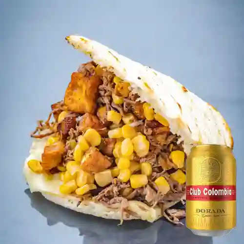Combo Arepa Mi Arepa + Club Colombia Dorada 355ml