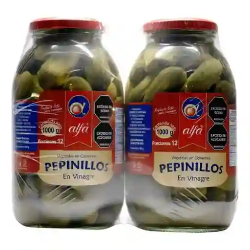 Alfa Pepinillo Enteros en Vinagre