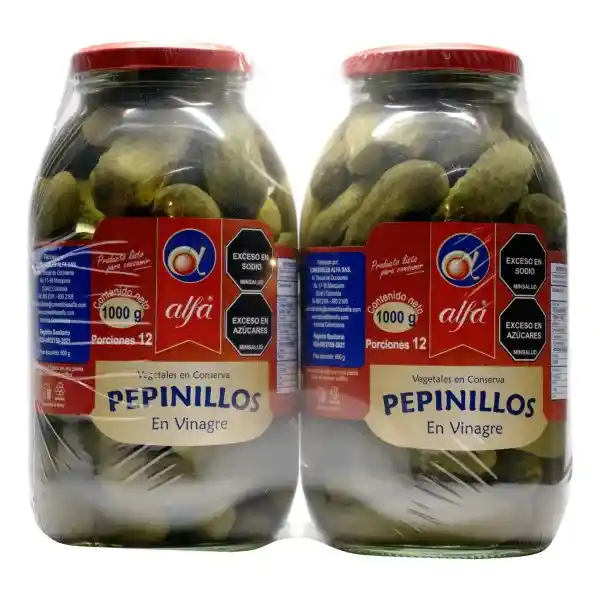 Alfa Pepinillo Enteros en Vinagre