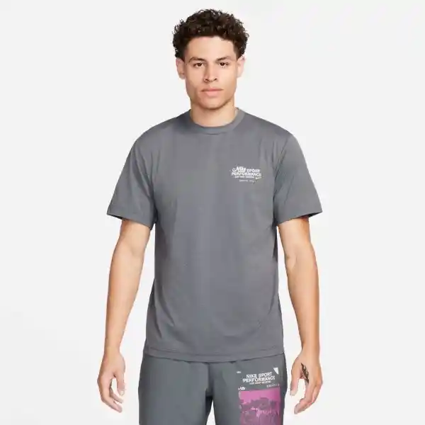 Nike Camiseta Uv Hyverse Gx Para Hombre Gris Talla L