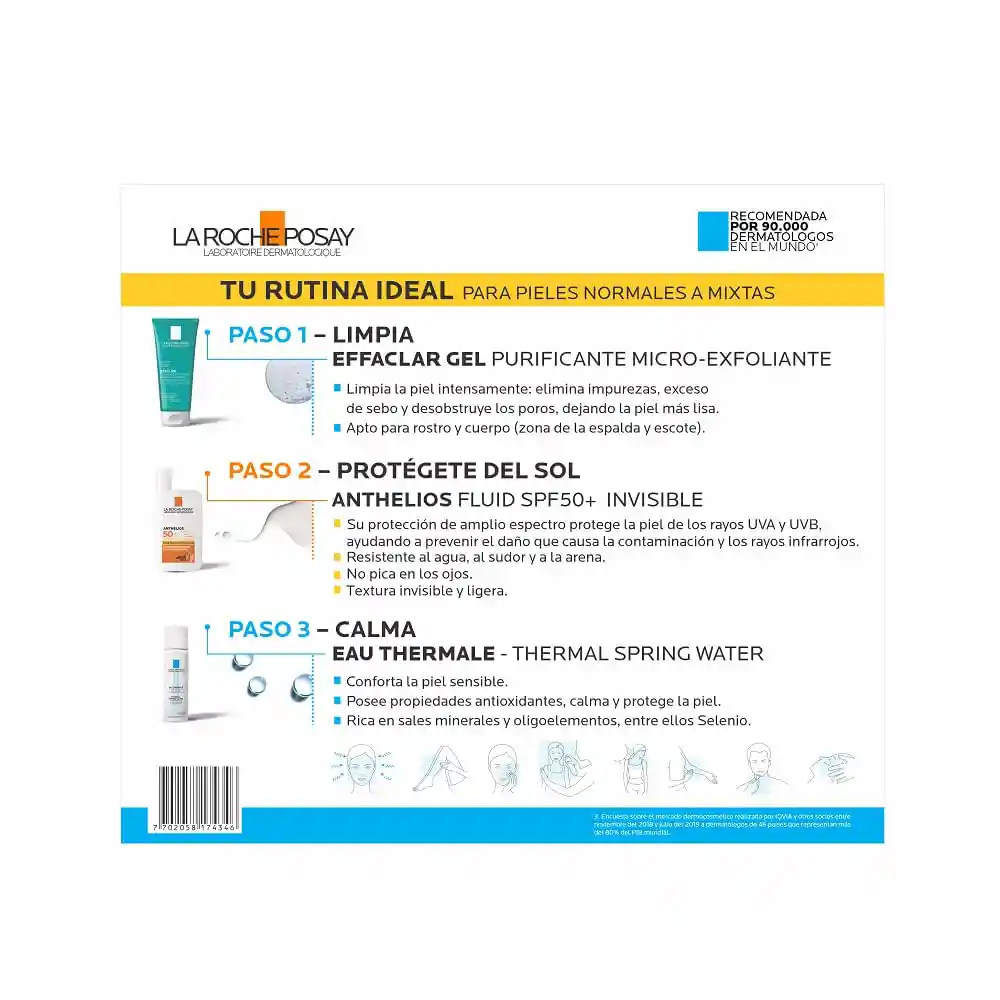 La Roche Posay Kit Anthelios Fluid SPF 50 Invisible