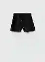 Short Malta Negro Talla XS Mujer Mango