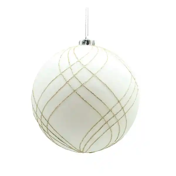 Navilandia Bola Blanco Líneas Cruzadas 15 cm