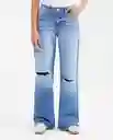 Jean Cosmo Femenino Azul Tono Medio Talla 10 Chevignon