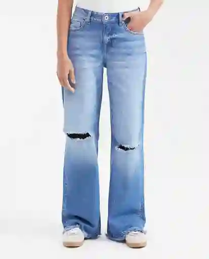 Jean Cosmo Femenino Azul Tono Medio Talla 10 Chevignon