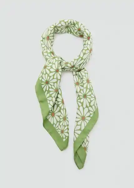 Pañuelo Maggie Verde Talla 99 Mujer Mango