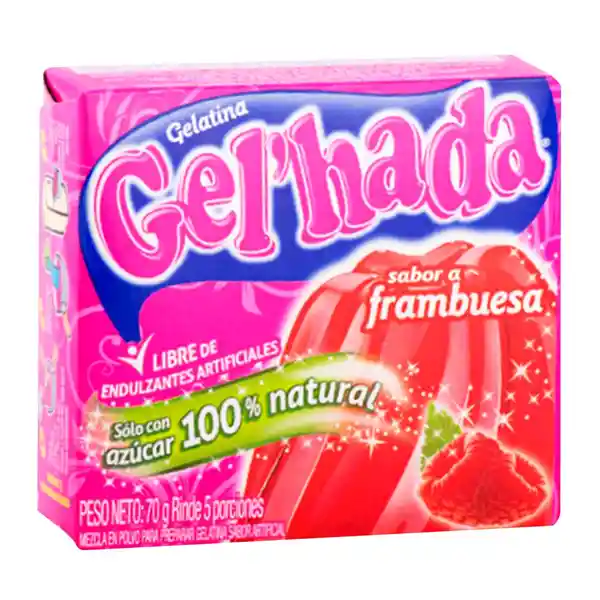 Gelhada Gelatina Sabor Frambuesa