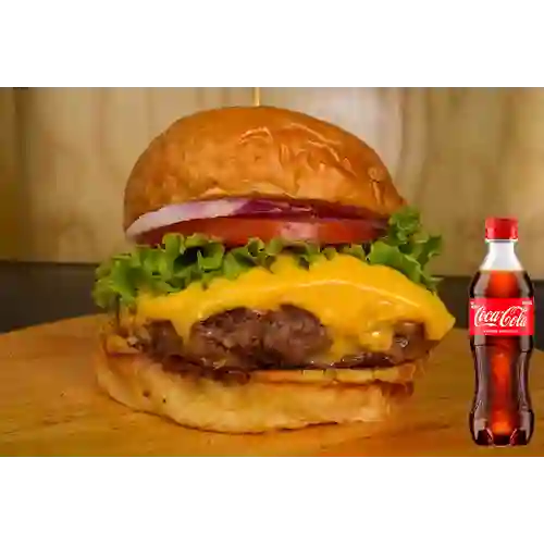 Hambur clásica queso +cocacola org 400ml