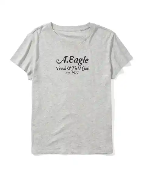 Camiseta Mujer Gris Talla Medium American Eagle