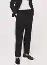 Pantalón Boreal Negro Talla 42 Mujer Mango