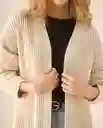 Cardigan Tejido Beige Arena Claro Talla L 663G202 Esprit