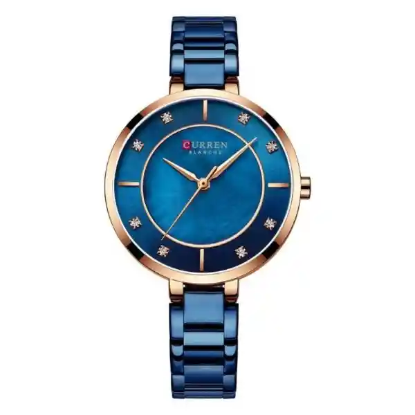 Curren Reloj Para Mujer Color Azul 9051 Krec6103