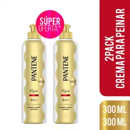 Crema para Peinar Pantene Pro-V Rizos Definidos 600 ml 2 Pack