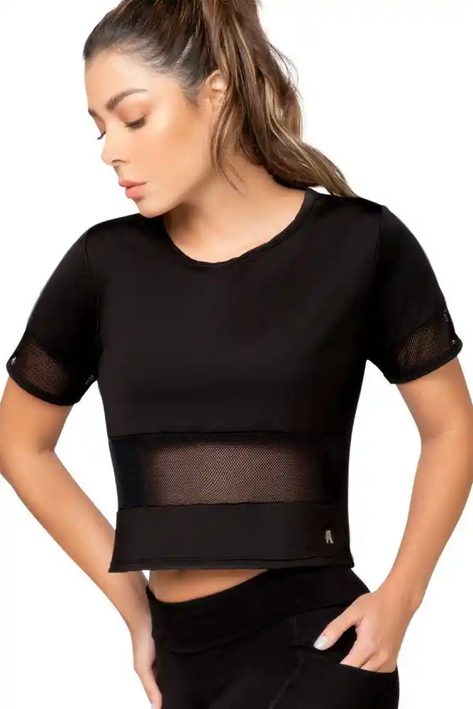 Camiseta Deportiva Para Mujer L-negro