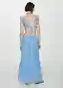 Vestido Juliet Azul Talla L Mujer Mango