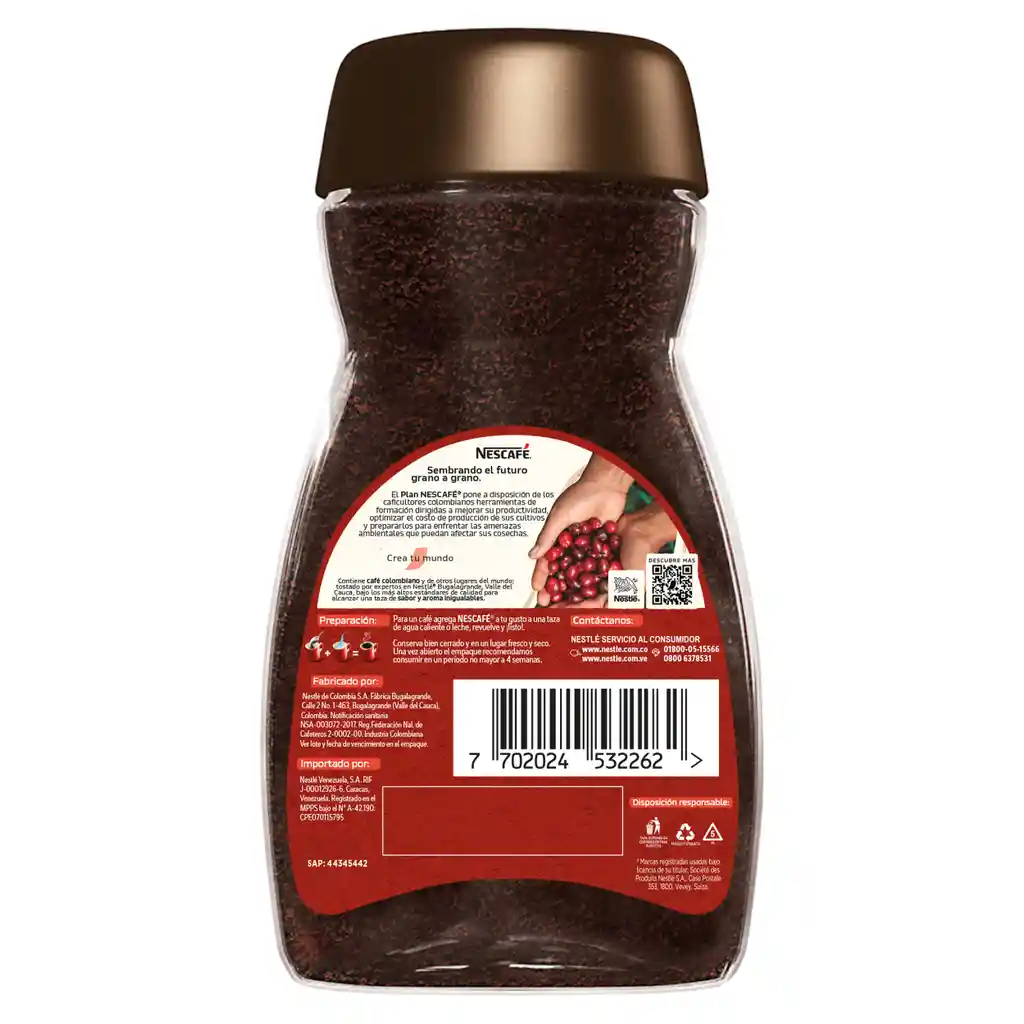 Café instantáneo NESCAFÉ Tradición x 85g frasco 15% de descuento