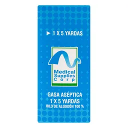 Medical Supplies Corp Gasa Aséptica 1x5 Yardas