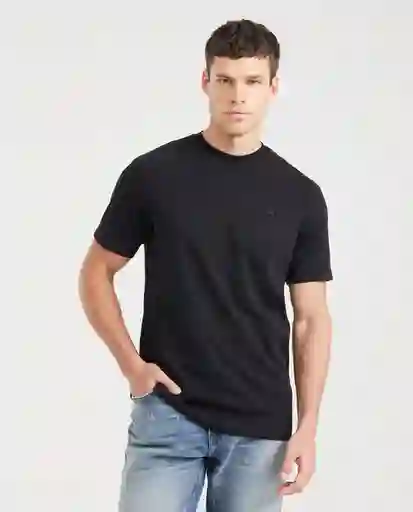 Camiseta Duotono Duck Masculino Negro Sombrio M Chevignon