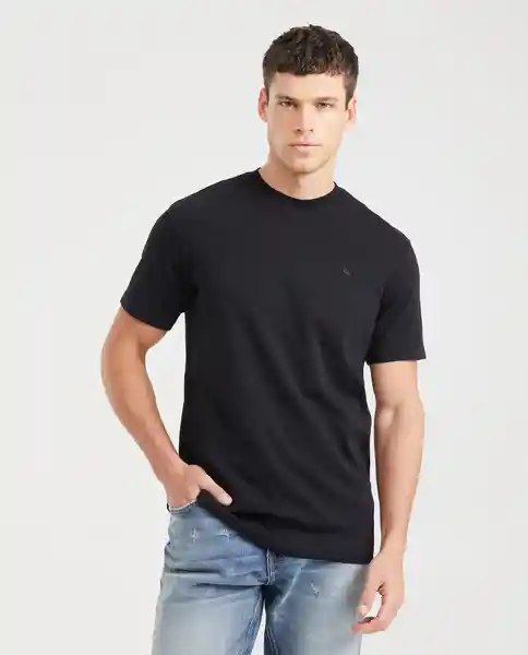 Camiseta Duotono Duck Masculino Negro Sombrio M Chevignon