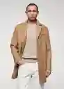 Abrigo Hake Camel Talla XS Hombre Mango