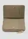 Billetera P Martes2 Khaki Talla 99 Mujer Mango