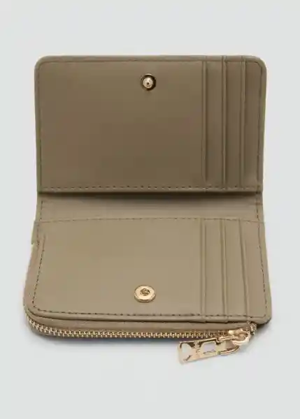 Billetera P Martes2 Khaki Talla 99 Mujer Mango
