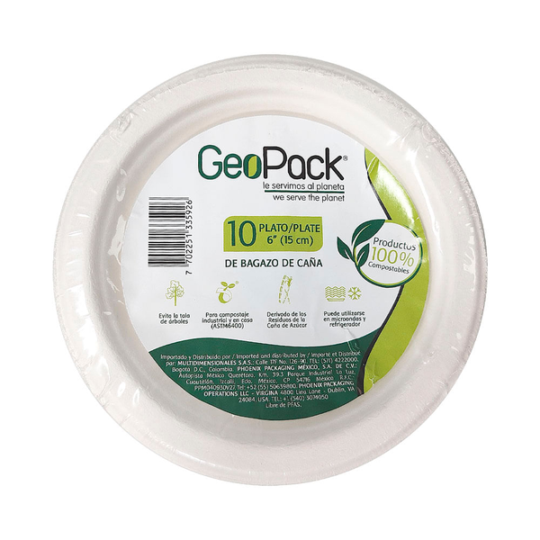 Geopack Plato Biodegradable 15 cm o 6''