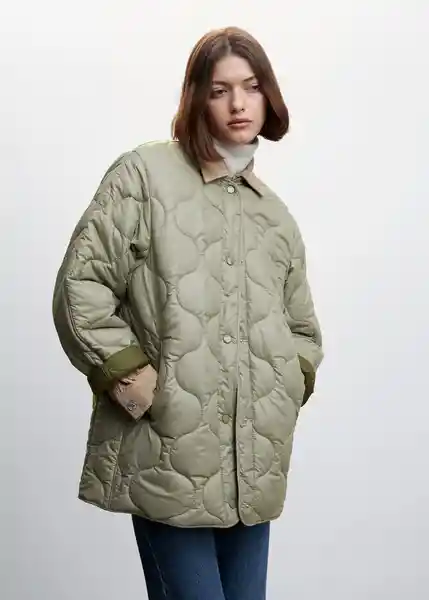 Anorak Onion Khaki Talla 18 Mujer Mango