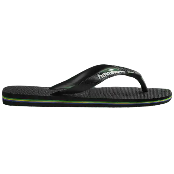 Sandalias Brasil Logo Negro/Negro Talla 44 4110850 Havaianas