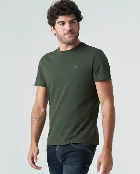 Camiseta Verde Talla L Hombre Americanino 840c000