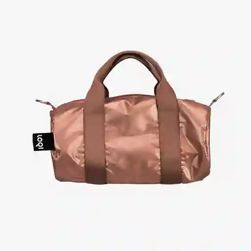 Loqi Bolsa Duffel Pequeño Ligero Rosa Metalizado