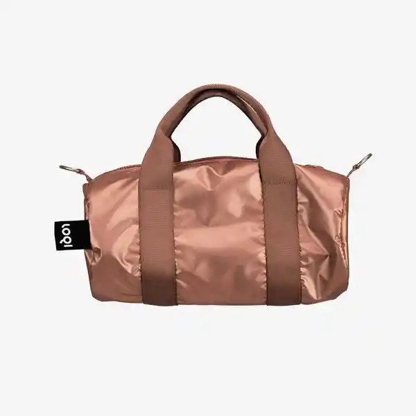 Loqi Bolsa Duffel Pequeño Ligero Rosa Metalizado
