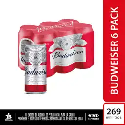 Budweiser Cerveza Lager Americana en Lata