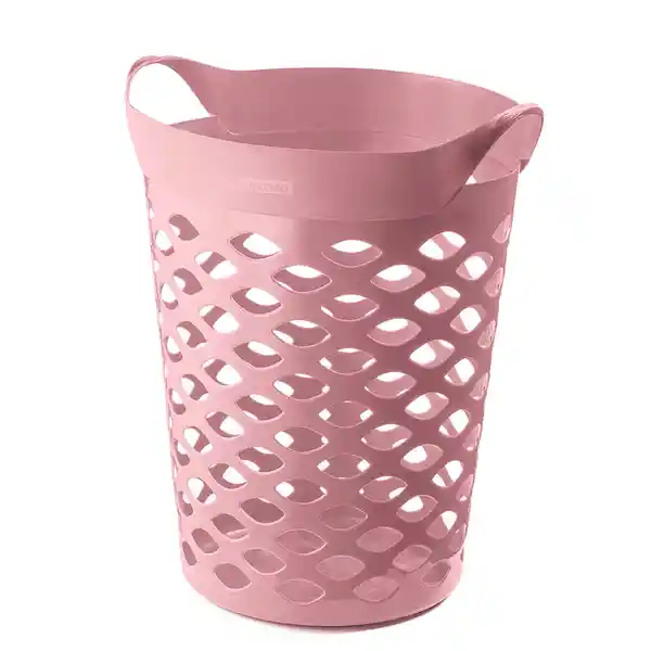 San Remo Cesta Hamper Circular Rosado 44 L