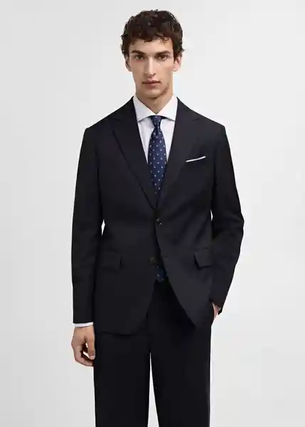 Blazer Americana Turin Navy Talla 56 Hombre Mango